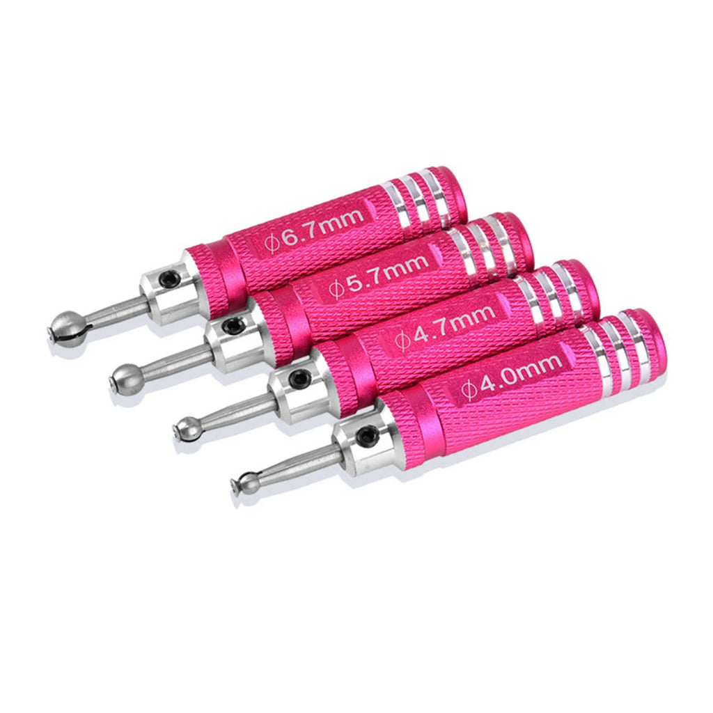 Steel Aluminum Ball Head Reamer Driver Repair Tools RC Model Car