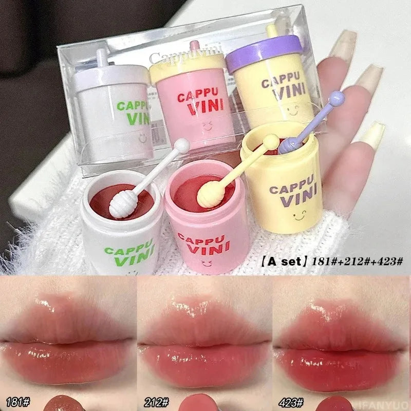 Moisturize Lipstick Little Milk Can Hydrating Mirror Water Gloss Tint