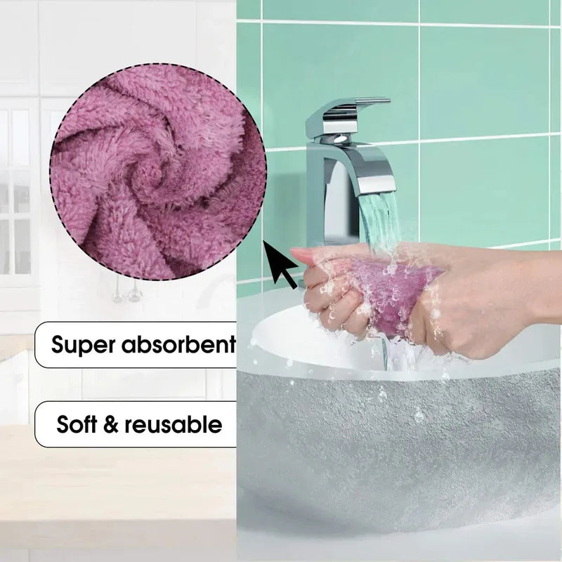 Microfiber Kitchen Dishcloths – Absorbent Cleaning Cloths