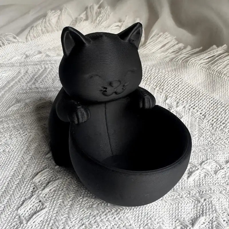Cat-Shaped Pot With Drainage Holes Uniquely Designed For Succulents Small Flowers And Cacti Bedroom Offices Desktop Ornament Zpaxo A1