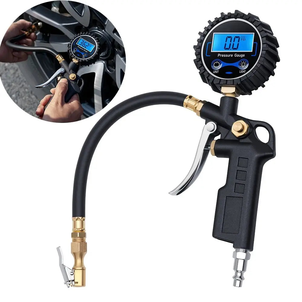 250 PSI Air Chuck Digital Tire Pressure Gauge Compressor Accessories Zpaxo
