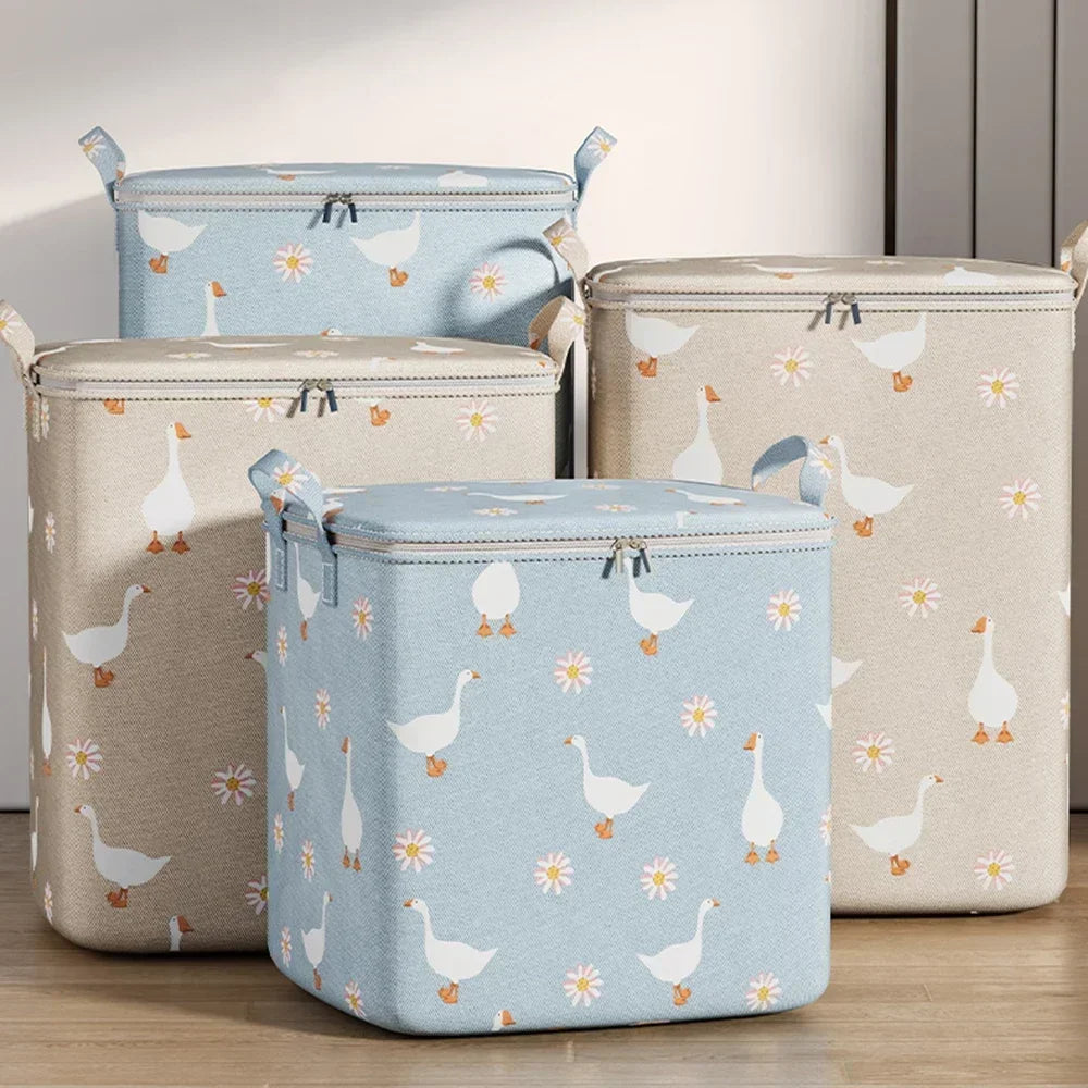140L Large Quilt & Clothes Storage Bag – Foldable Oxford Organizer Clothes Storage Bag Zpaxo