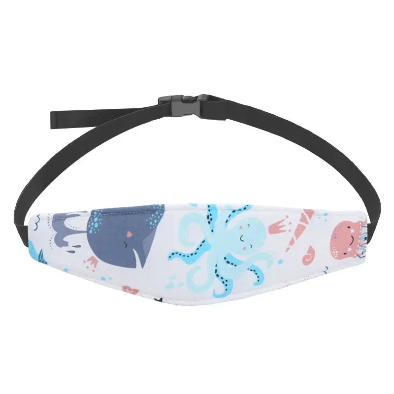 Baby Head Fixing Belt Car Seat Support Child Stroller Fastening Zpaxo ocean