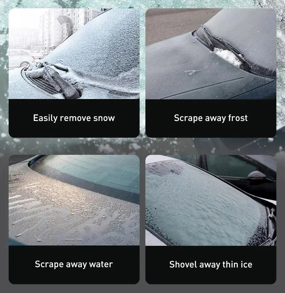 Car Ice Scraper Windshield Snow Removal Shovel Ice Breaker Snow Remover Cleaning Glass Brush TPU Winter Snow Brush Shovel Tool Zpaxo
