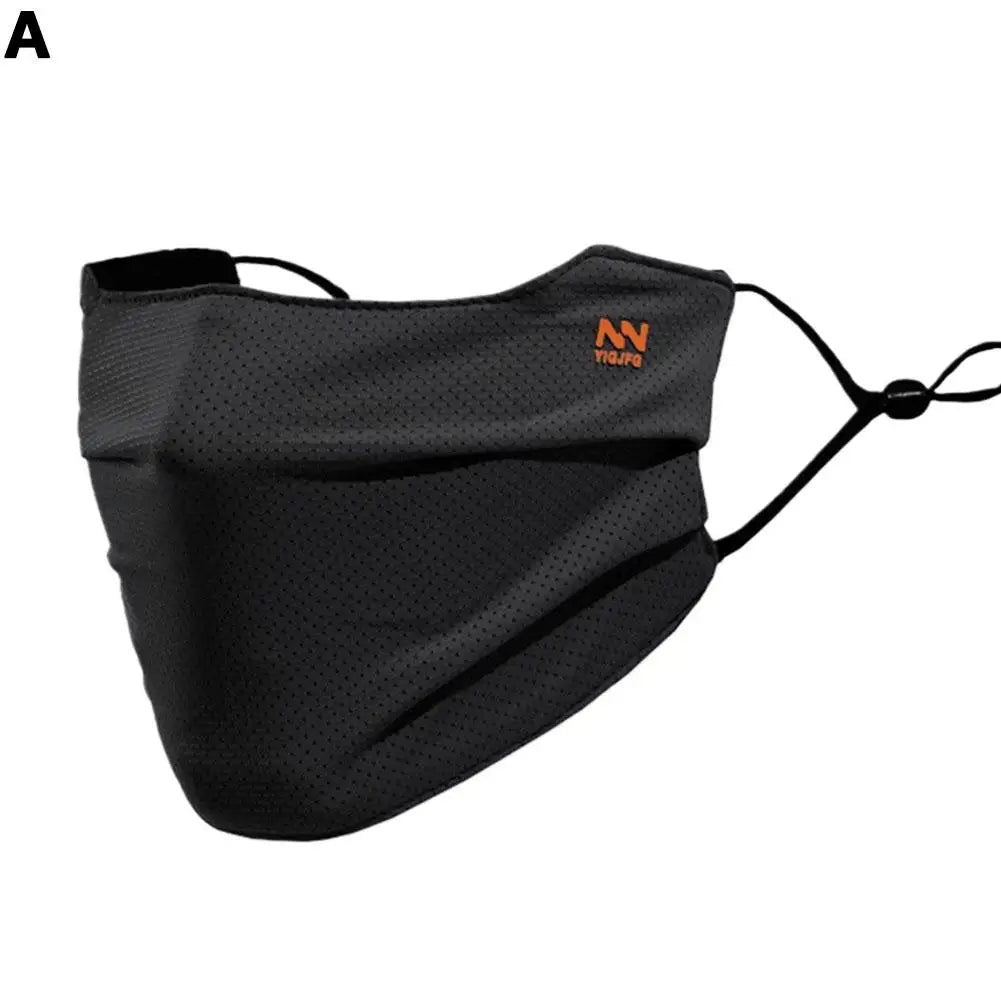 Breathable Ice Silk Face Cover UV Face Shield Washable Reusable Sun Protection Face Mask for Motorcycle Running Riding Exercise Zpaxo A