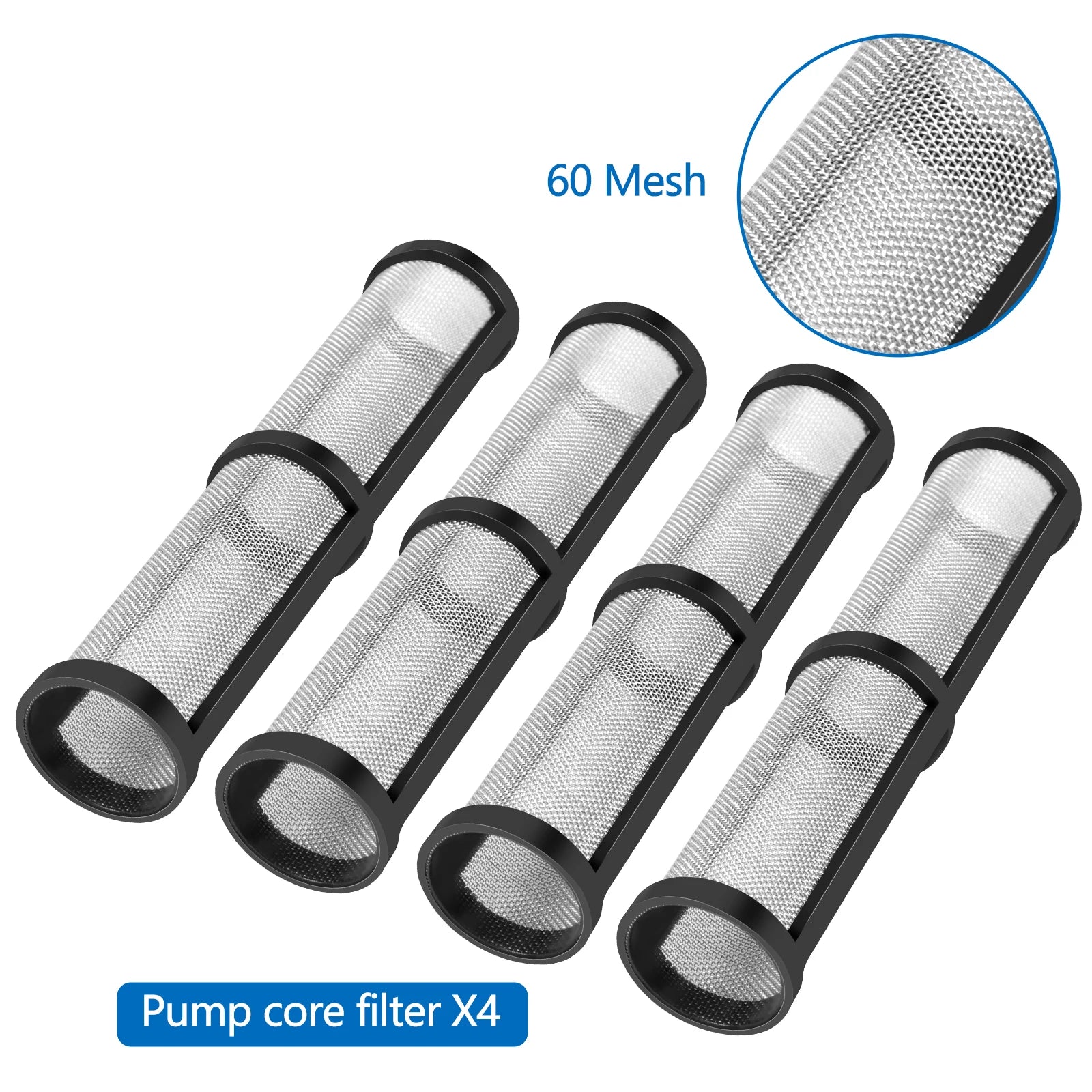 10 Pcs Airless Spray Gun Filter Spraying Machine Filter Paint Parts 60 Mesh Graco Compatible with 390 395 490 495 595 3400 Zpaxo