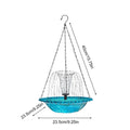 Bird Bath Water Fountain Solar Powered Cascading Feeder Outside Birdbath Fountain For Patio For Garden Yard Balcony Landscaping Zpaxo As show China Mainland
