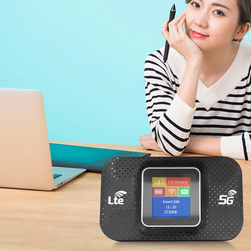 4G Lte WIFI Router Sim Card Slot Wireless Portable Router 3650mAh Mini Outdoor Hotspot Mobile WiFi Router WIFI Hotpot for Car Zpaxo