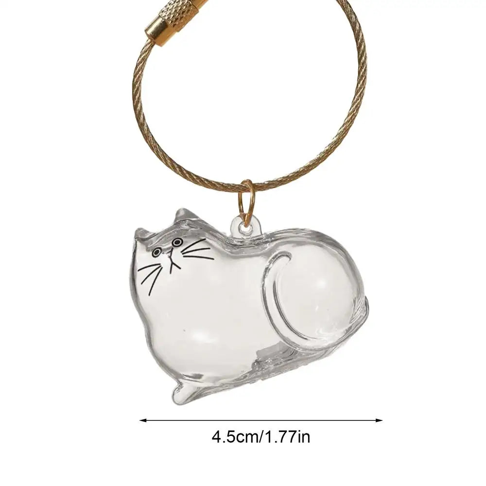 Cat Hair Storage Bottle Clear Mini Keepsake Container Pet Organizer Zpaxo A