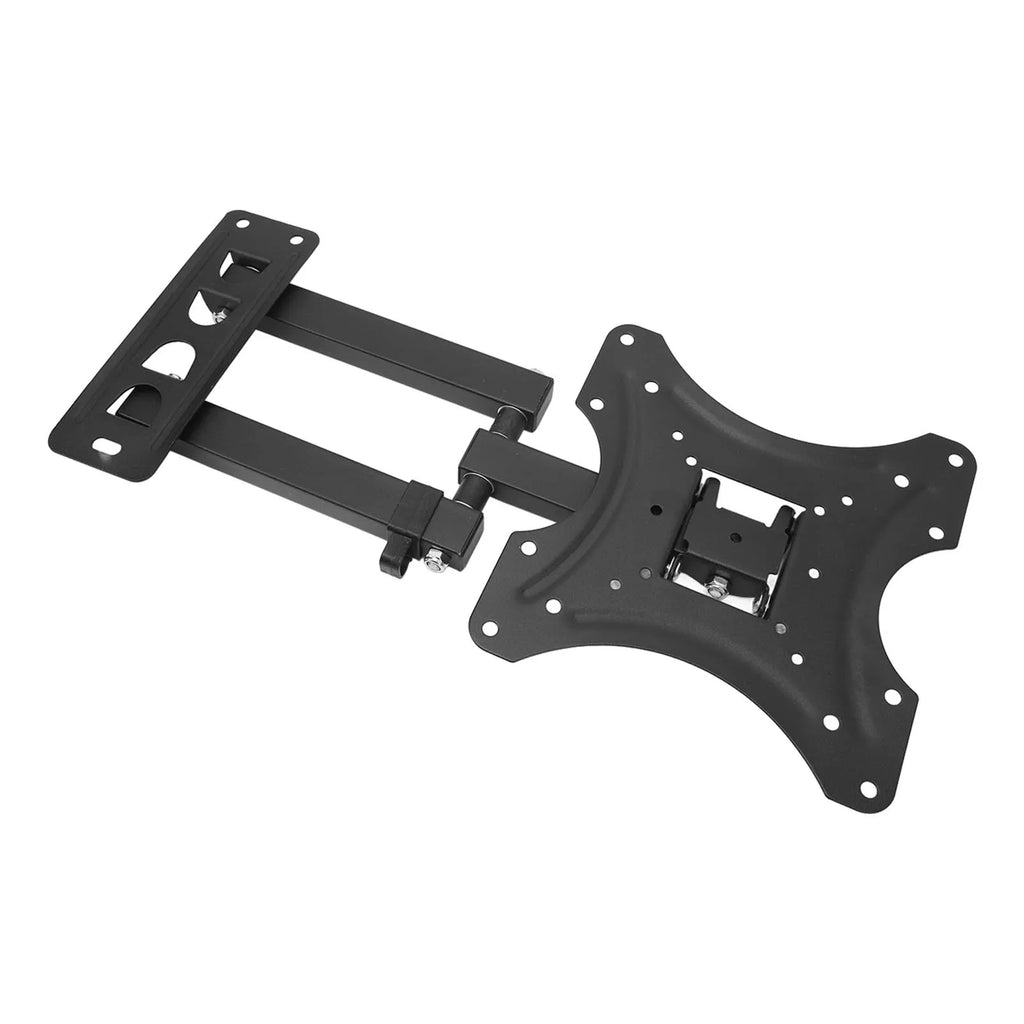 TV Mount Bracket Black Swivel Tilt Steel Wall Foldable Heavy Load