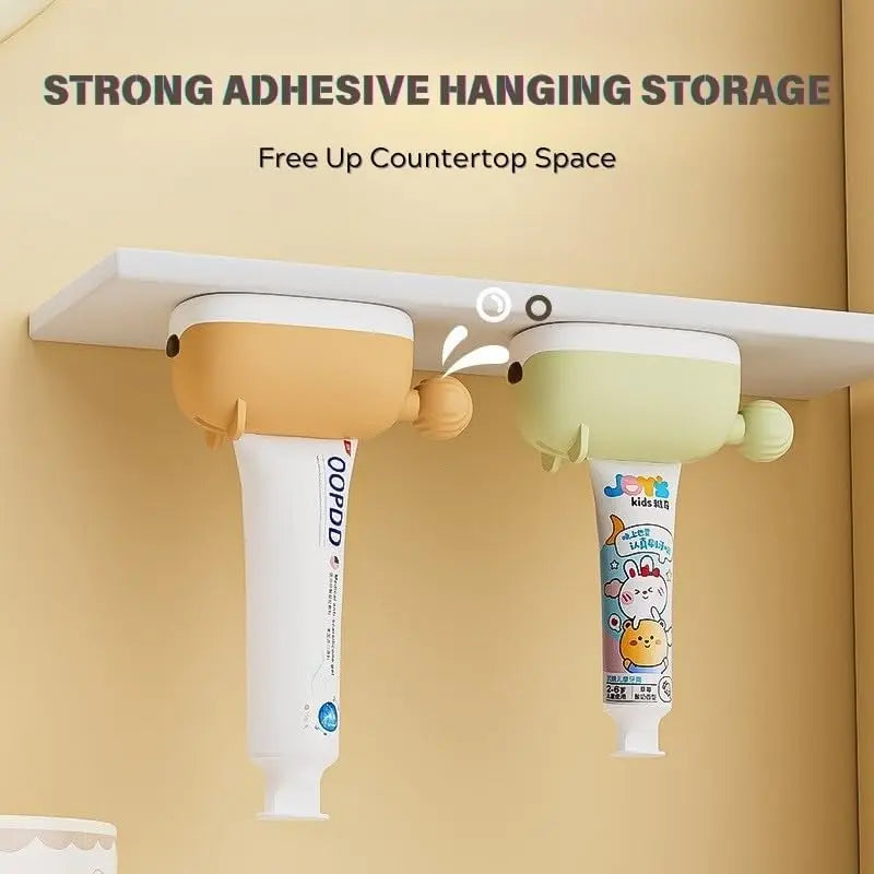Hamster Toothpaste Squeezer Set – Dispenser, Holder & 4 Covers