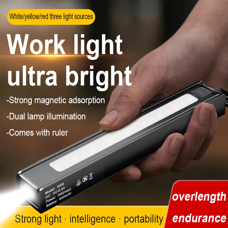 COB LED Folding Work Light – Rechargeable Magnetic Pen Torch