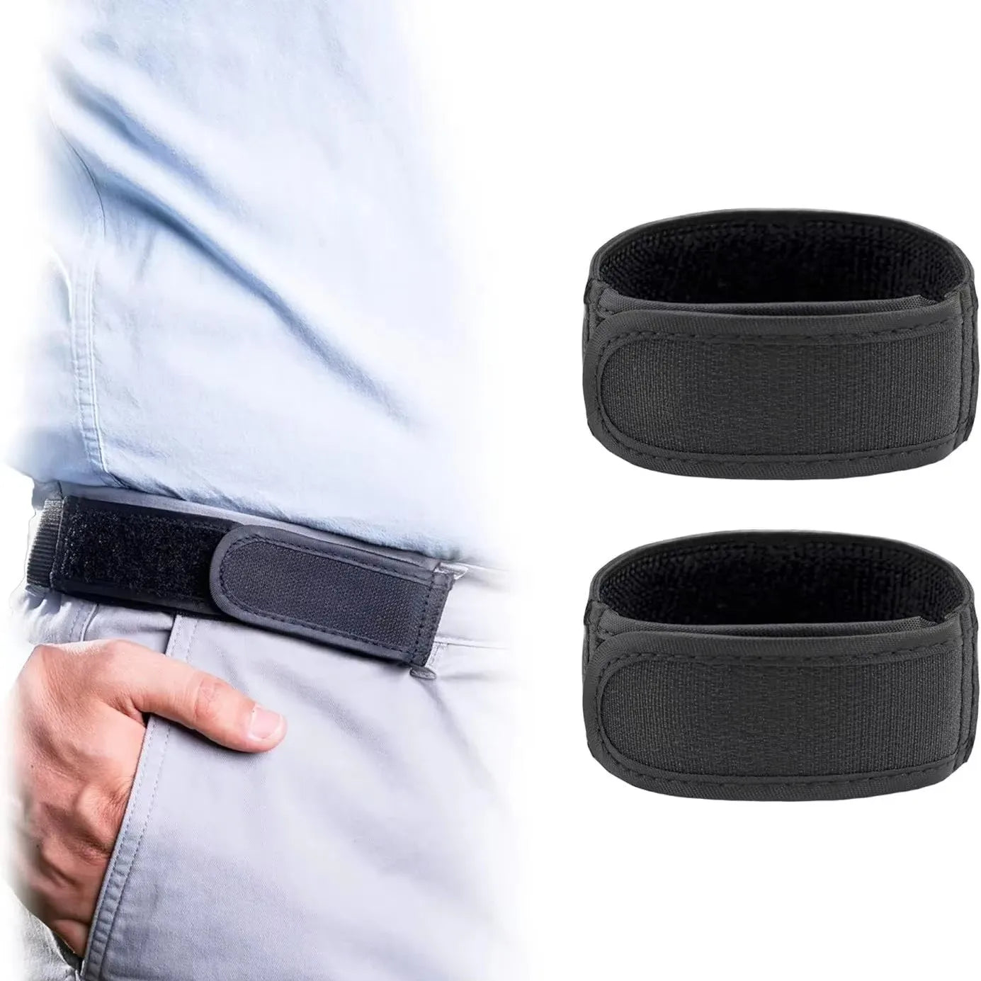 Unisex No-buckle Elastic Belt Adjustable Invisible Casual Versatile