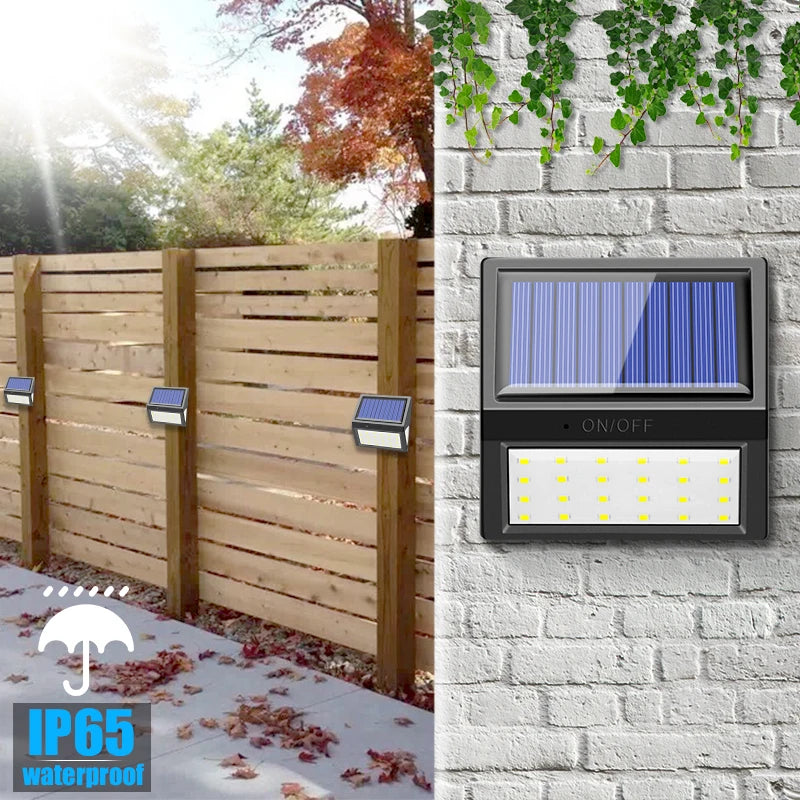 Solar Panel Outdoorlights Motion Sensor 1200mA Outdoor Waterproof Zpaxo