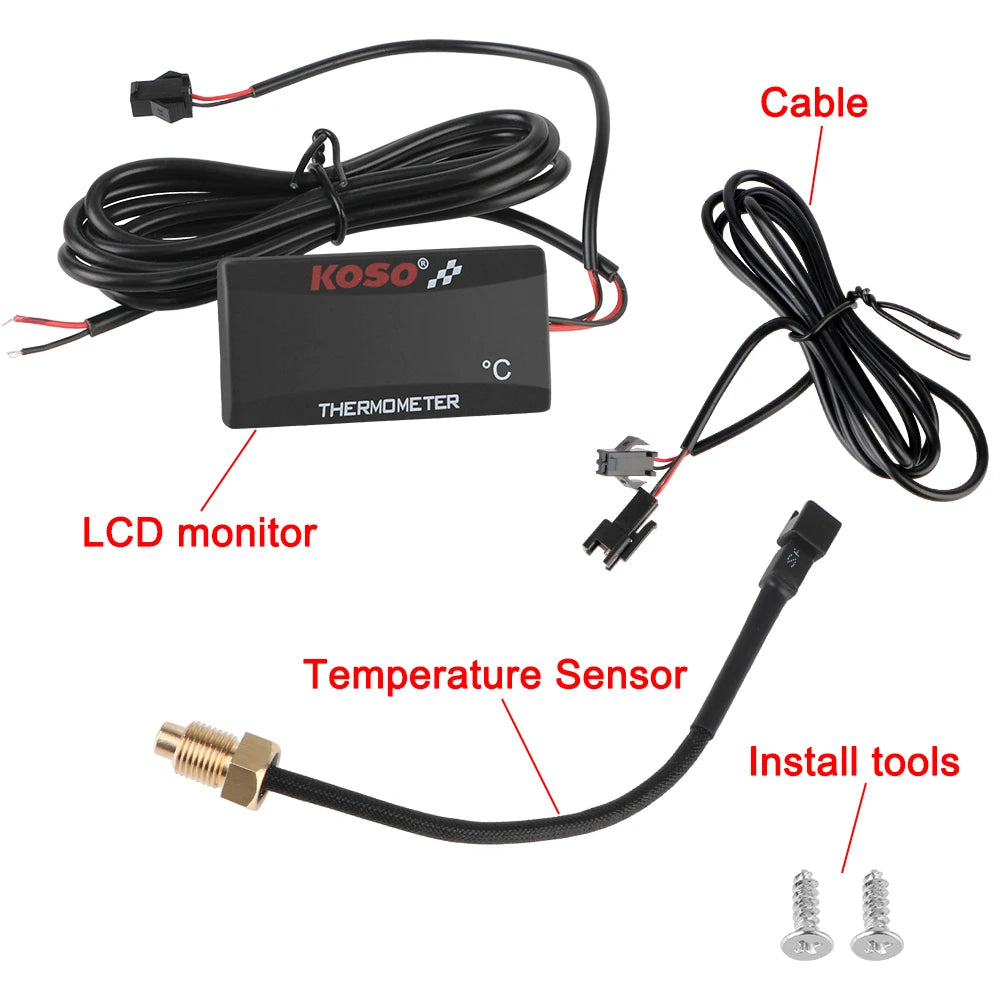 Temperature Meter Water Tank Retrofit Red Blue Indicator Warning