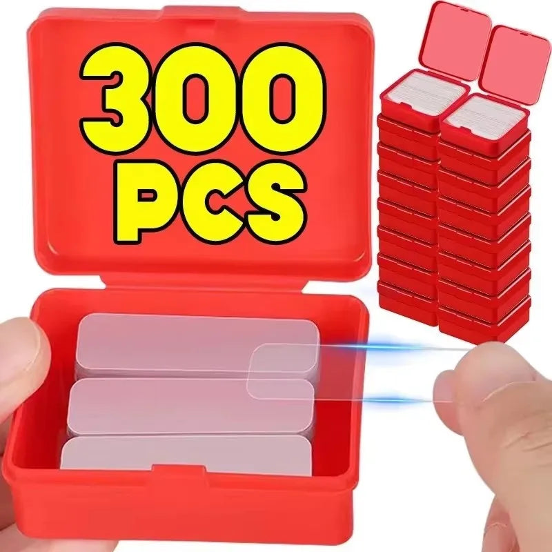 Reusable Double-Sided Adhesive Tape – 60pcs Transparent Strips