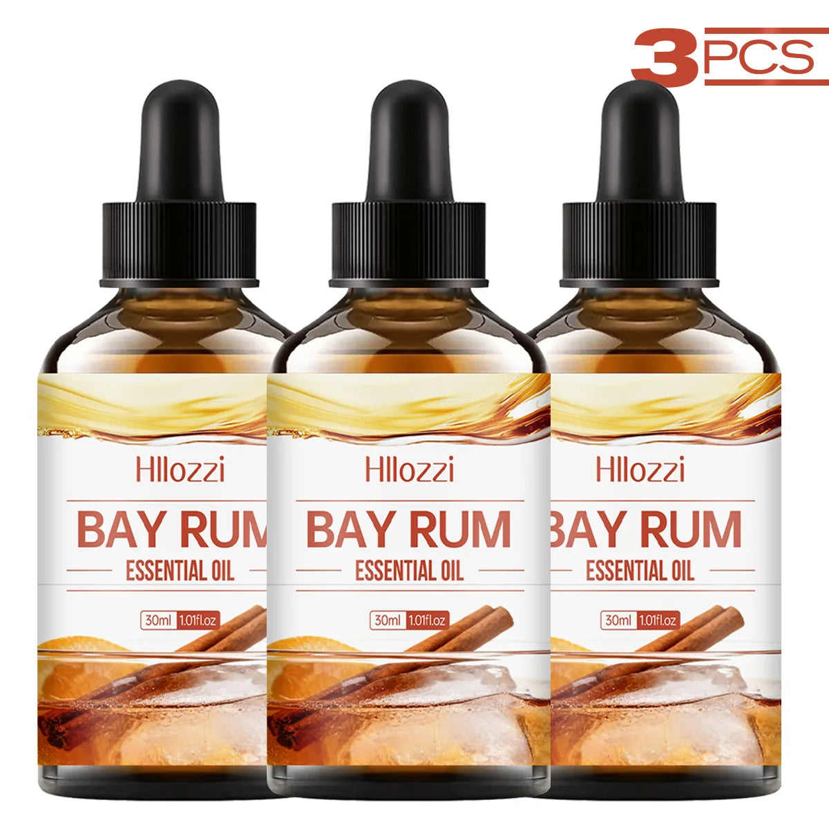 Bay Rum Oil Naturally Skin-friendly Moisturizing Provides Extra Zpaxo Bay Rum 3PCS 30ml
