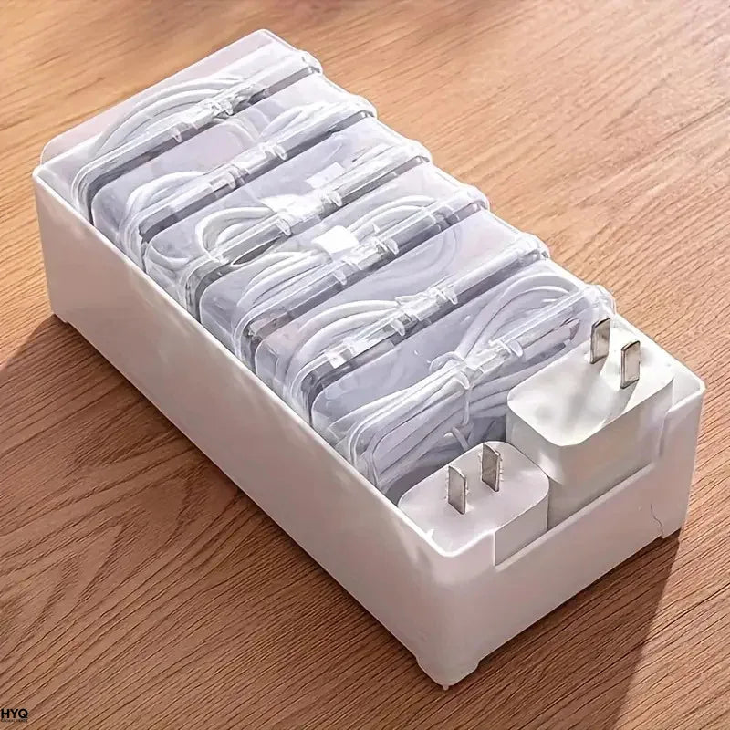 Cable Organizer Durable Plastic Storage Box Daily Office Supplies