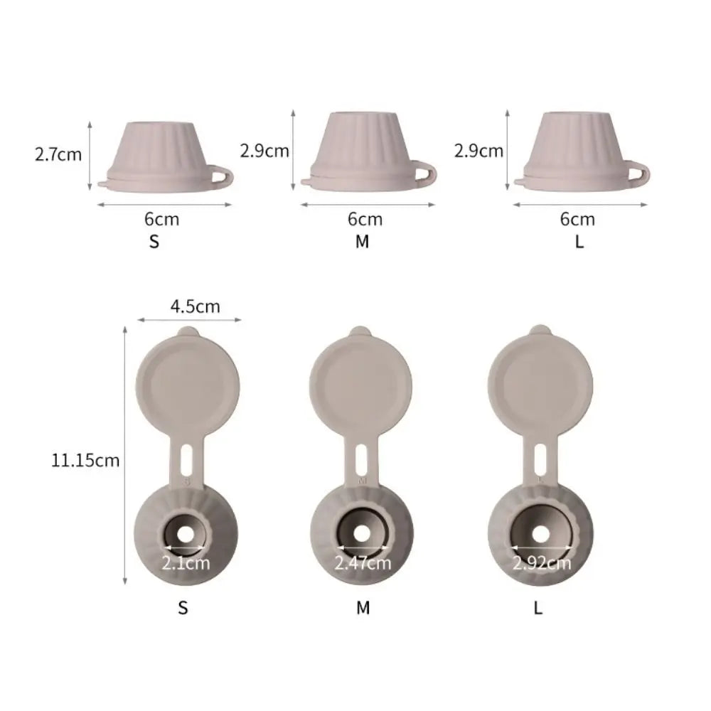 Silicone Inverted Bottle Caps Flipping 3 Sizes Shampoo Bottles Lids Zpaxo