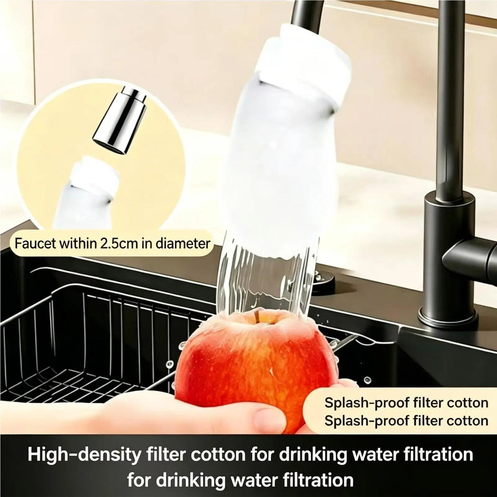 Universal Faucet Filter Cotton Anti-splash Thickened Faucet Filter with T-strap Tap Water Filter Bag Zpaxo