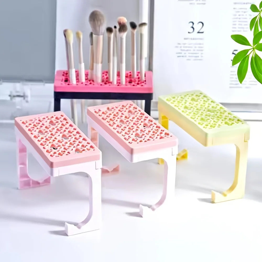Silicone Makeup Brush Holder Drying Stand Storage Case Nail Pen Zpaxo