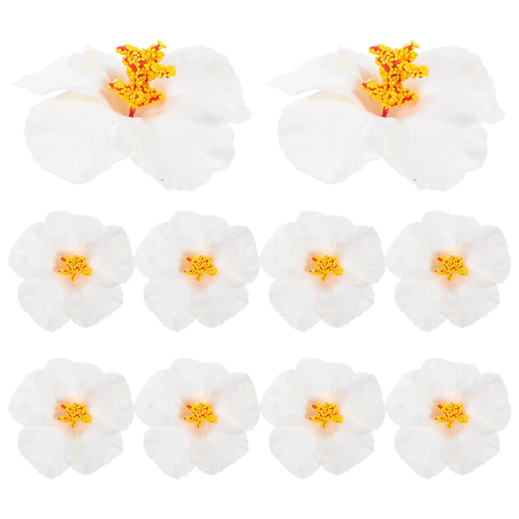 12Pcs Hawaiian Artificial Flowers for DIY Party Decoration Luau Summer Flowers Hawaiian Graduation Centerpieces Tropical Party Zpaxo other