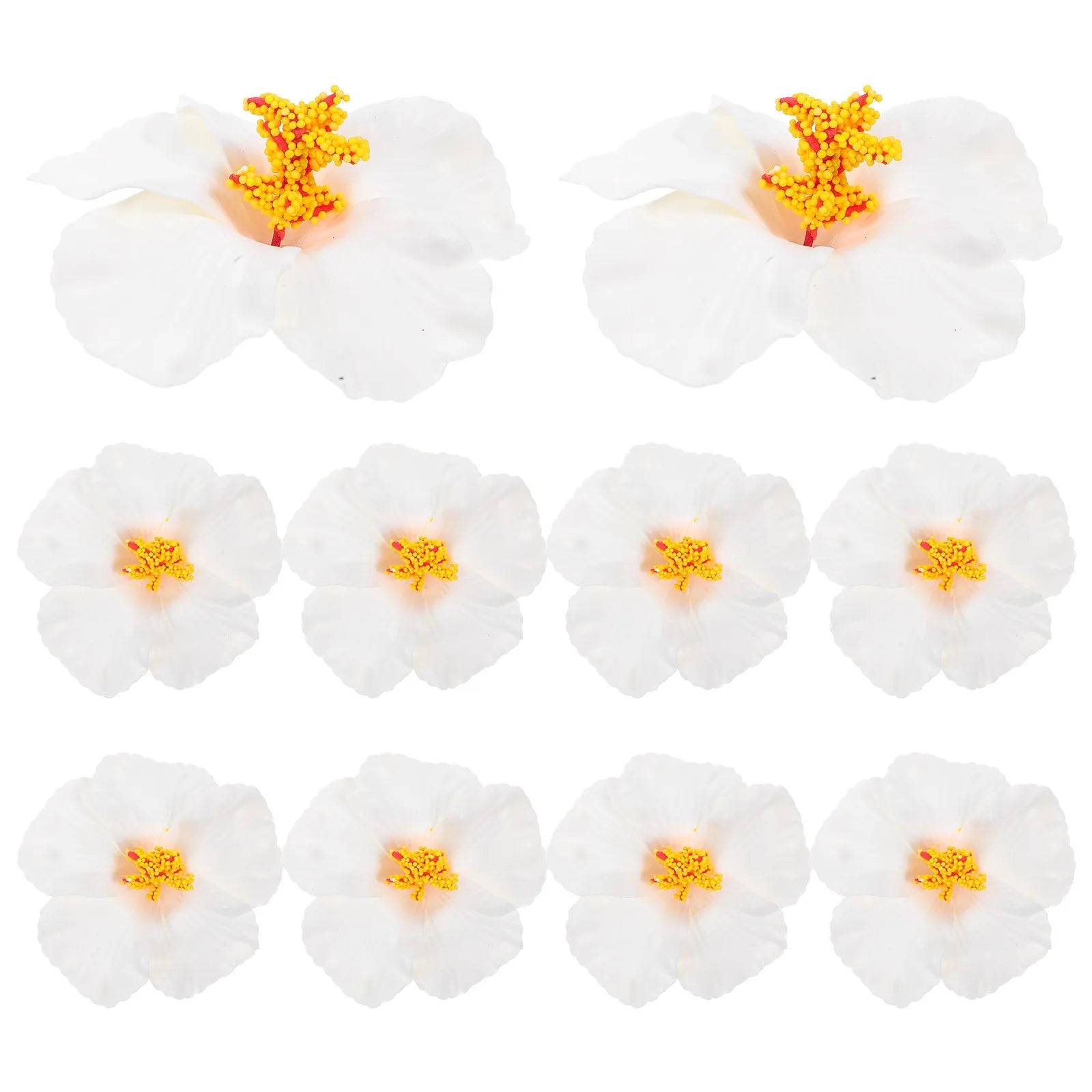 12Pcs Hawaiian Artificial Flowers for DIY Party Decoration Luau Summer Flowers Hawaiian Graduation Centerpieces Tropical Party Zpaxo other
