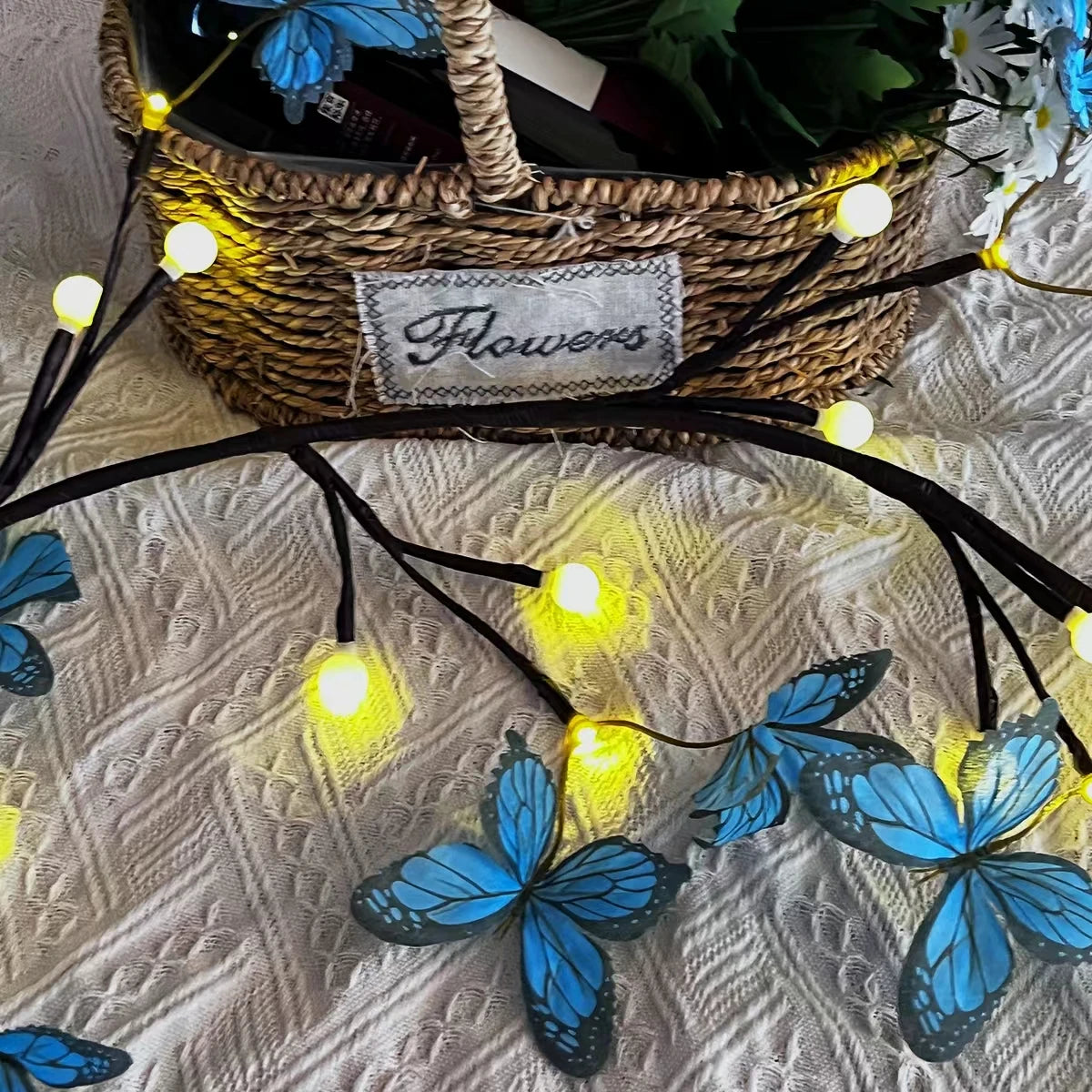 LED Butterfly Tree Vine Lamp Flexible Shape Strip Indoor Wall Zpaxo