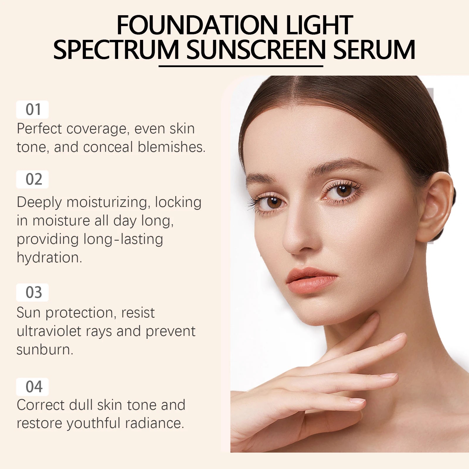 Color Changing Foundation Natural Lightweight Concealer Hydrating Brightening Long Lasting Moisturizing Full Coverage Even Skin Zpaxo