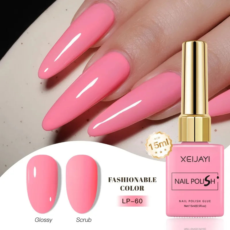 Colored Nail Varnish Gel 60 Colors Gloss Matte Ice-clear Nails Polish Zpaxo 60