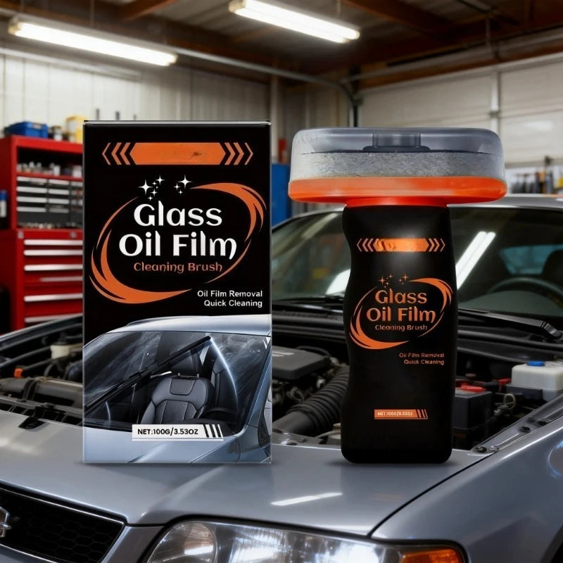 Car Windshield Cleaning Brush – Anti-Fog & Oil Film Remover
