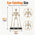 Halloween Swinging Skeleton Outdoor Halloween Spooky Decor Patio Hanging Decorations for Outdoor Garden Yard Courtyard Porch Zpaxo A China Mainland