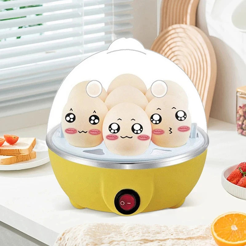 Egg Cooker Automatic Power Off Home 7 Eggs Multi-Functional Steamed Egg Custard Boiled Egg Machine Breakfast Artifact Zpaxo
