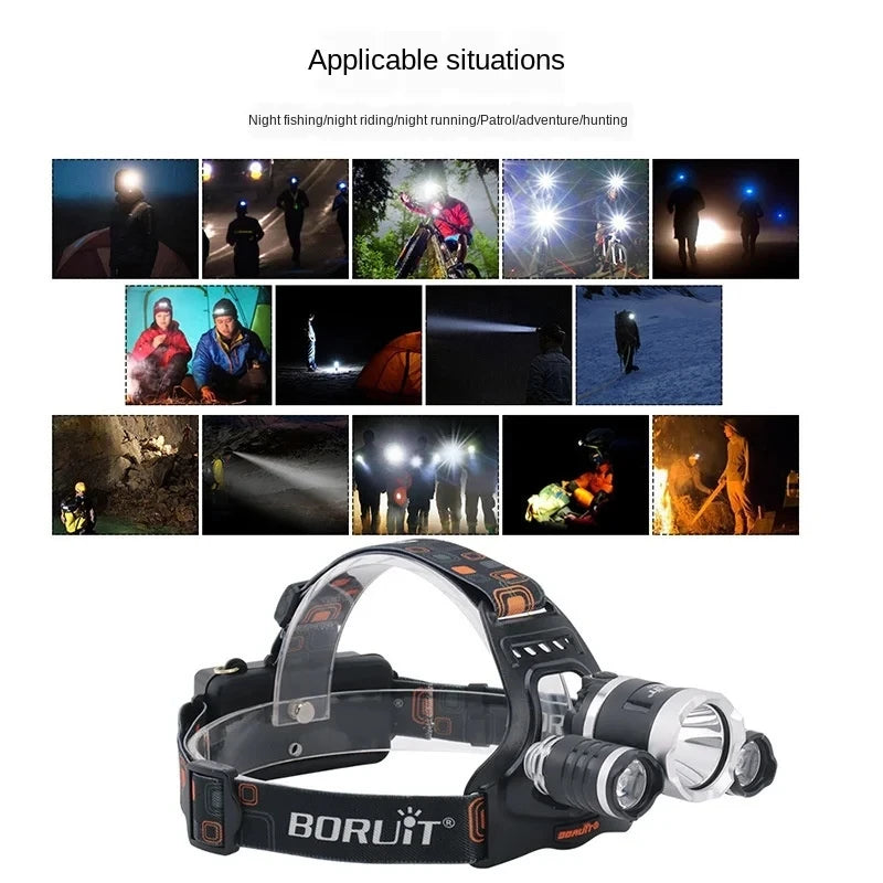 KDULIT 10W LED Rechargeable Headlamp – Waterproof 18650