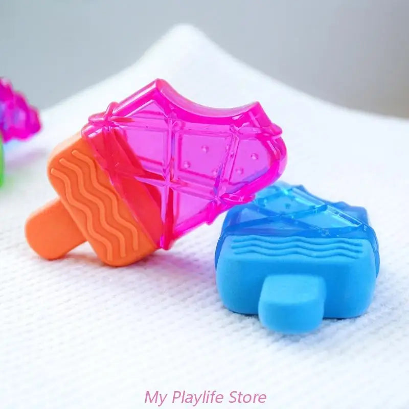 Summer Water Injection Frozen Toy Dog Chew Toy Squeak Teether Ice Lolly Popsicles Shape Dog Sound Toy Chew Toy TPR Teether Zpaxo