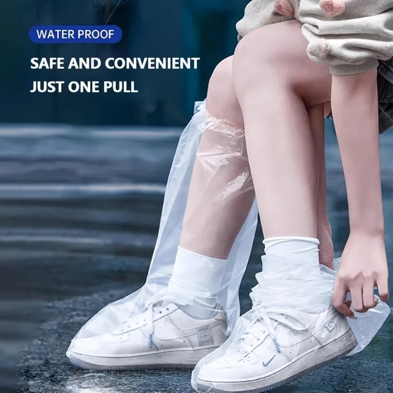 Disposable Rain Boot Covers Durable Slip-resistant Shoe Protectors