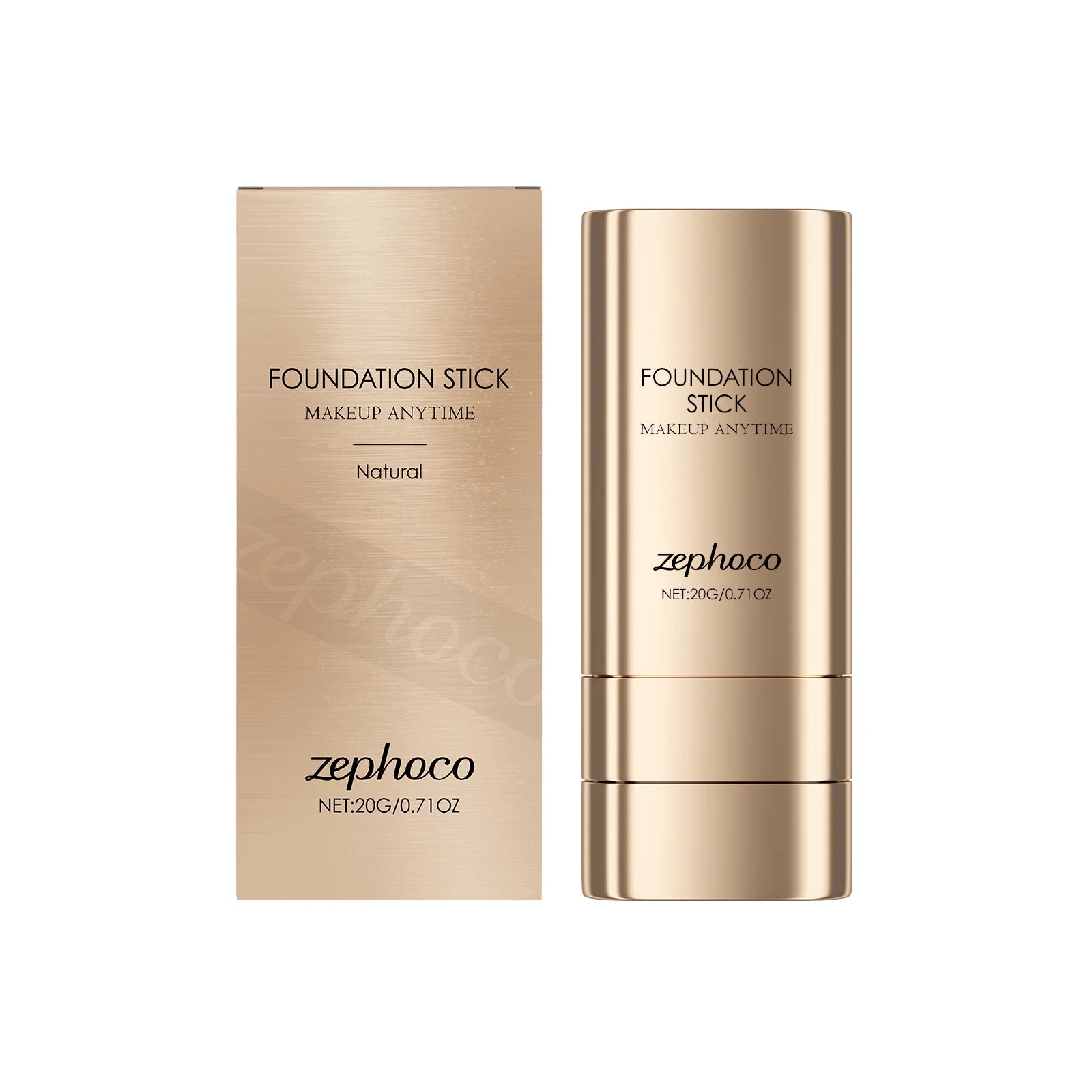 2-in-1 Foundation Stick Uneven Skin Tone Lightweight Adherent Zpaxo Natural Color