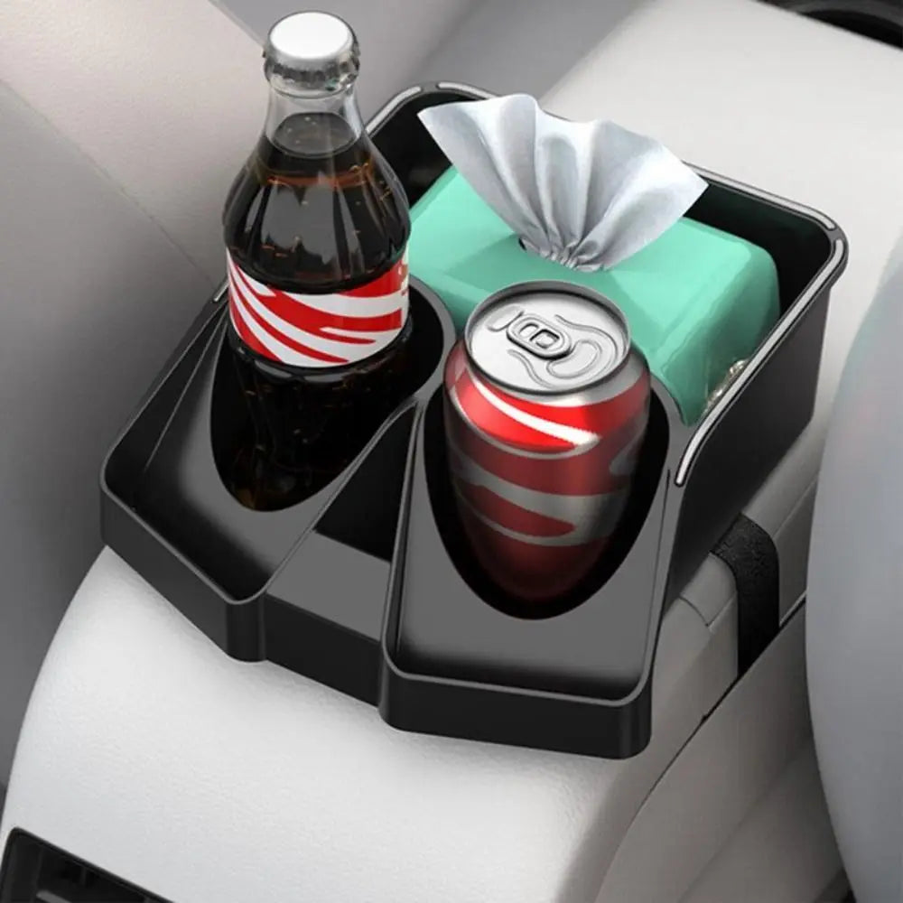 Plastic Automotive Cup Holders Wear-resistant Console Storage Double Zpaxo