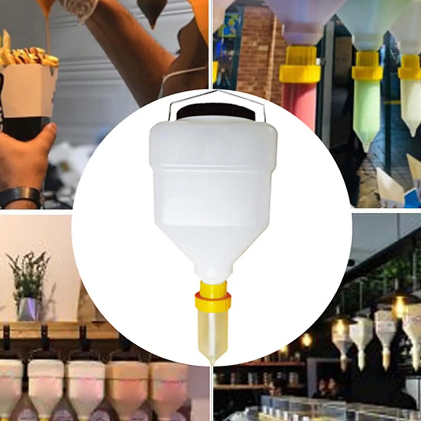 Sauce Bottle Squeeze Hanging Dispenser Large Diameter