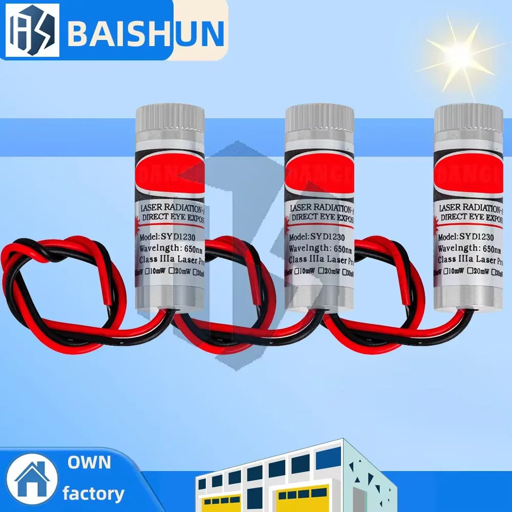 Adjustable-focus Red Laser Module 5mW 650nm Cross Line Dot Patterns Zpaxo