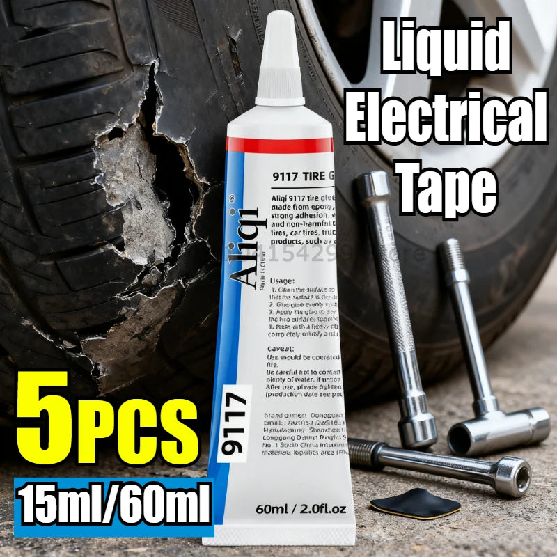 15/60ml Strong Fabric Glue Waterproof Strong Adhesive High Temp Data Cable Sealant Insulating Tape Headset Electrician Tape Zpaxo
