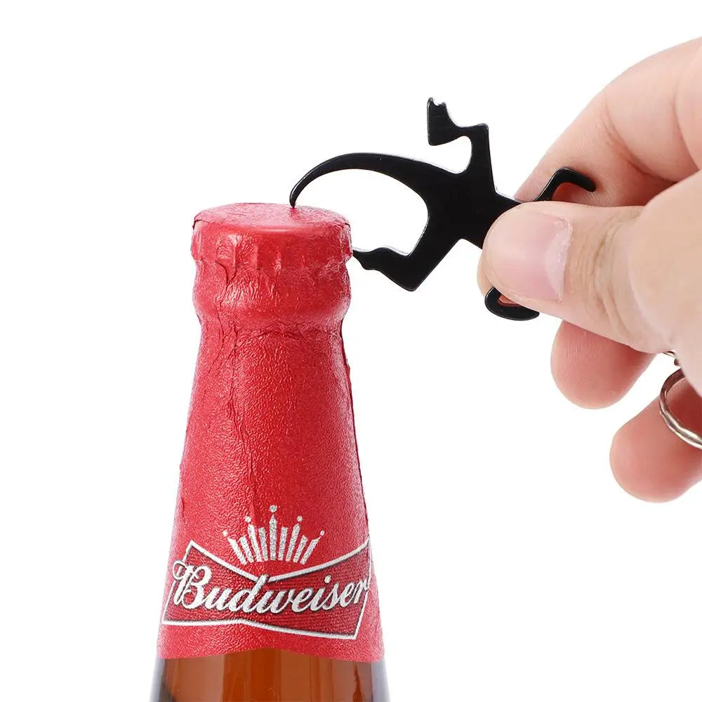 Creative Novelty Lizard Shape Keychains Alloy Beer Keys Ring Bottle Opener Openers Corkscrew Zpaxo