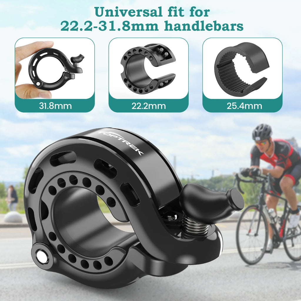 New Upgrade Bicycle Bell 110dB Crisp Sound Bicycle Horn Safety Warning Mini Bell MTB Outdoor Bike Accessory Scooter Bike outdoor Zpaxo