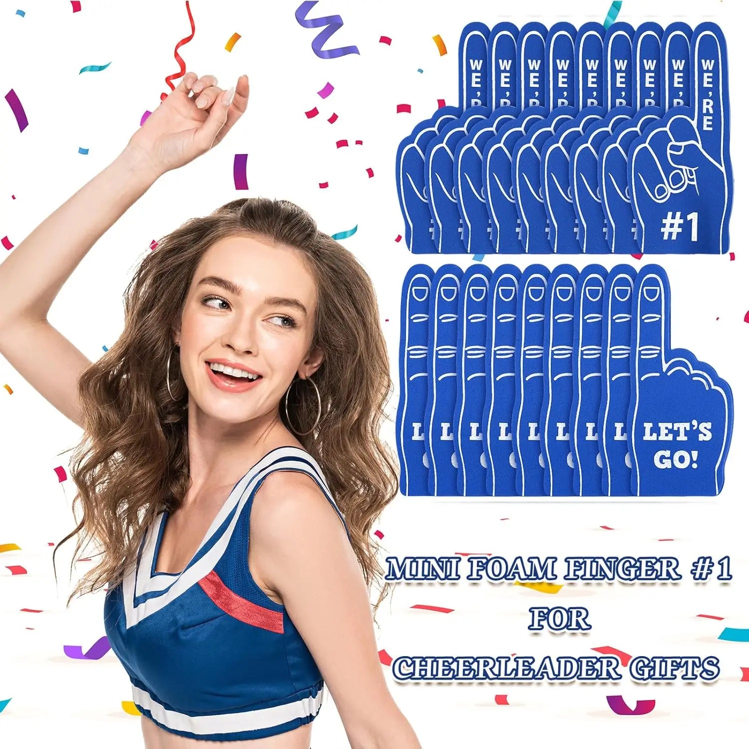 Mini Foam Finger Fan Props We're 1 Sports Themed Party Supplies Zpaxo