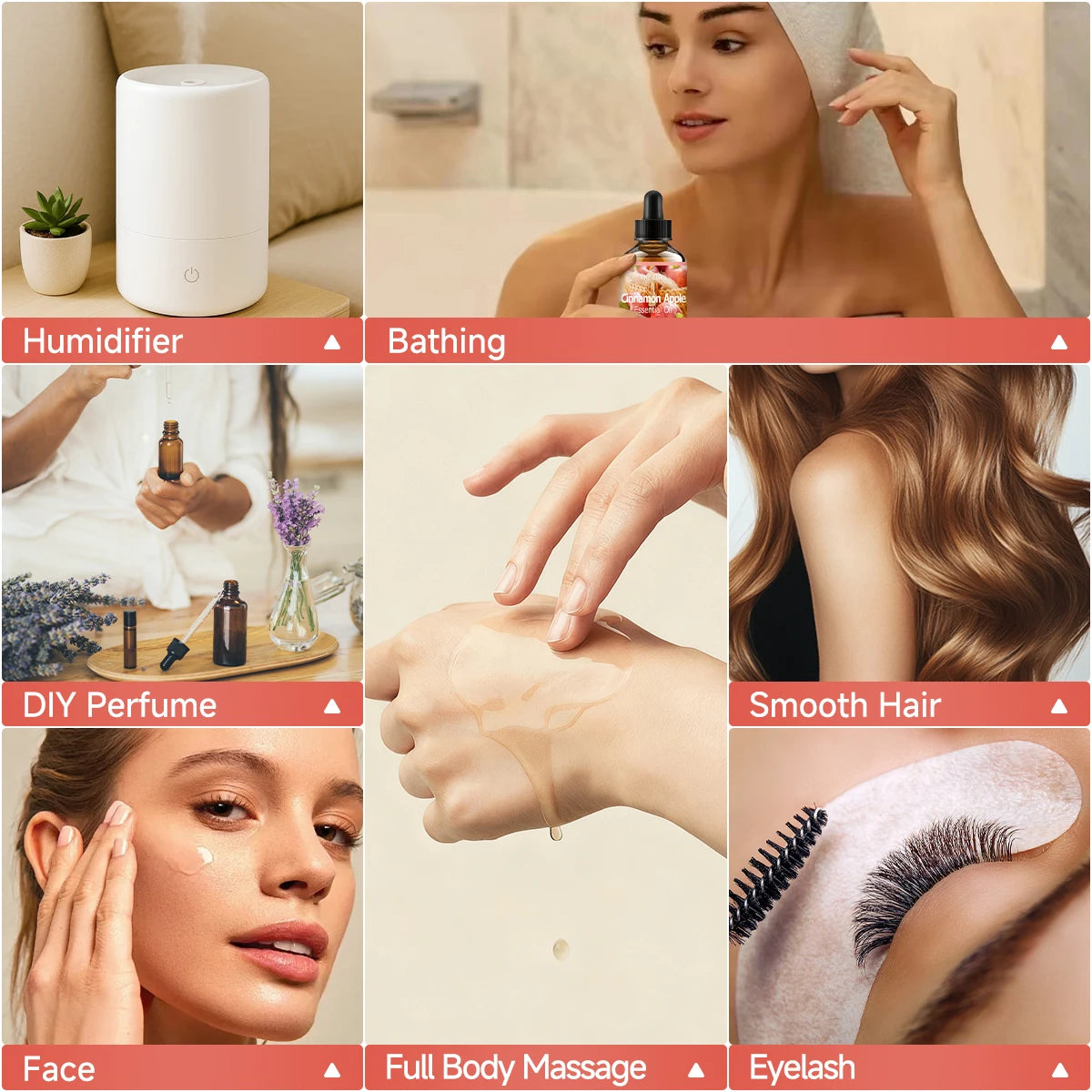 Cinnamon Apple Essential Oil Natural Fragrance Suitable Body Massage Zpaxo