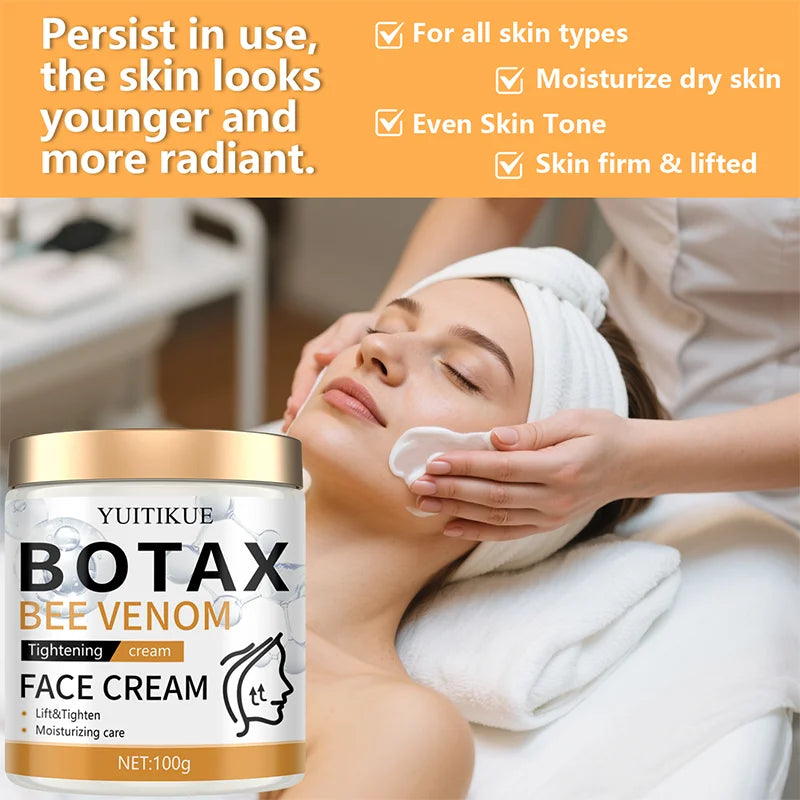 BOTAX Bee Venom Face Cream 100g – Firm, Lift & Hydrate Skin Anti-Aging Face Cream Zpaxo