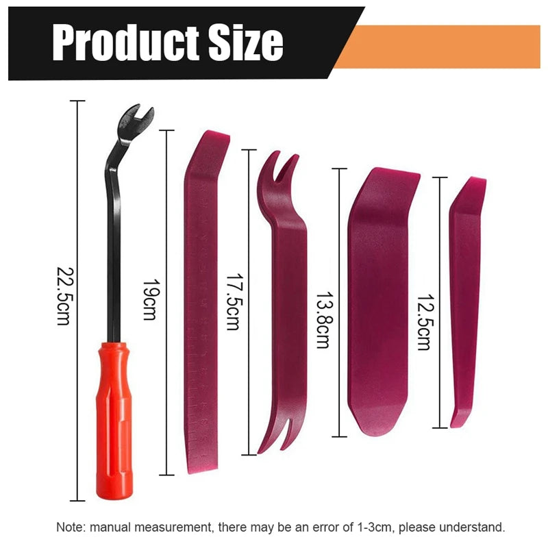 Auto Door Clip Panel Trim Removal Tools Navigation Blades Disassembly Car Repair Interior Seesaw Conversion Hvac Car Tools Zpaxo