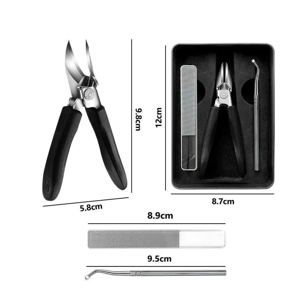 High-end Anti-Splash Slant Edge Nail Clipper Stainless Steel Eagle Beak Oblique Toe Nail Trimmers Trim Nails Fingernail Clipper Zpaxo