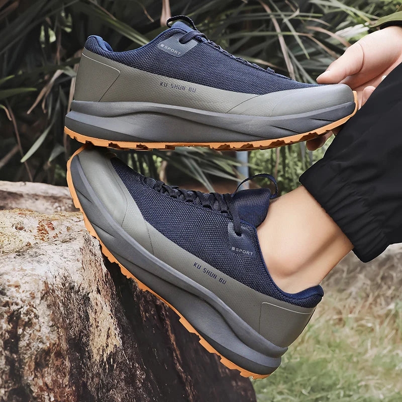 Men's Casual Sneakers Luxury Trainer Shoes Breathable Race Running