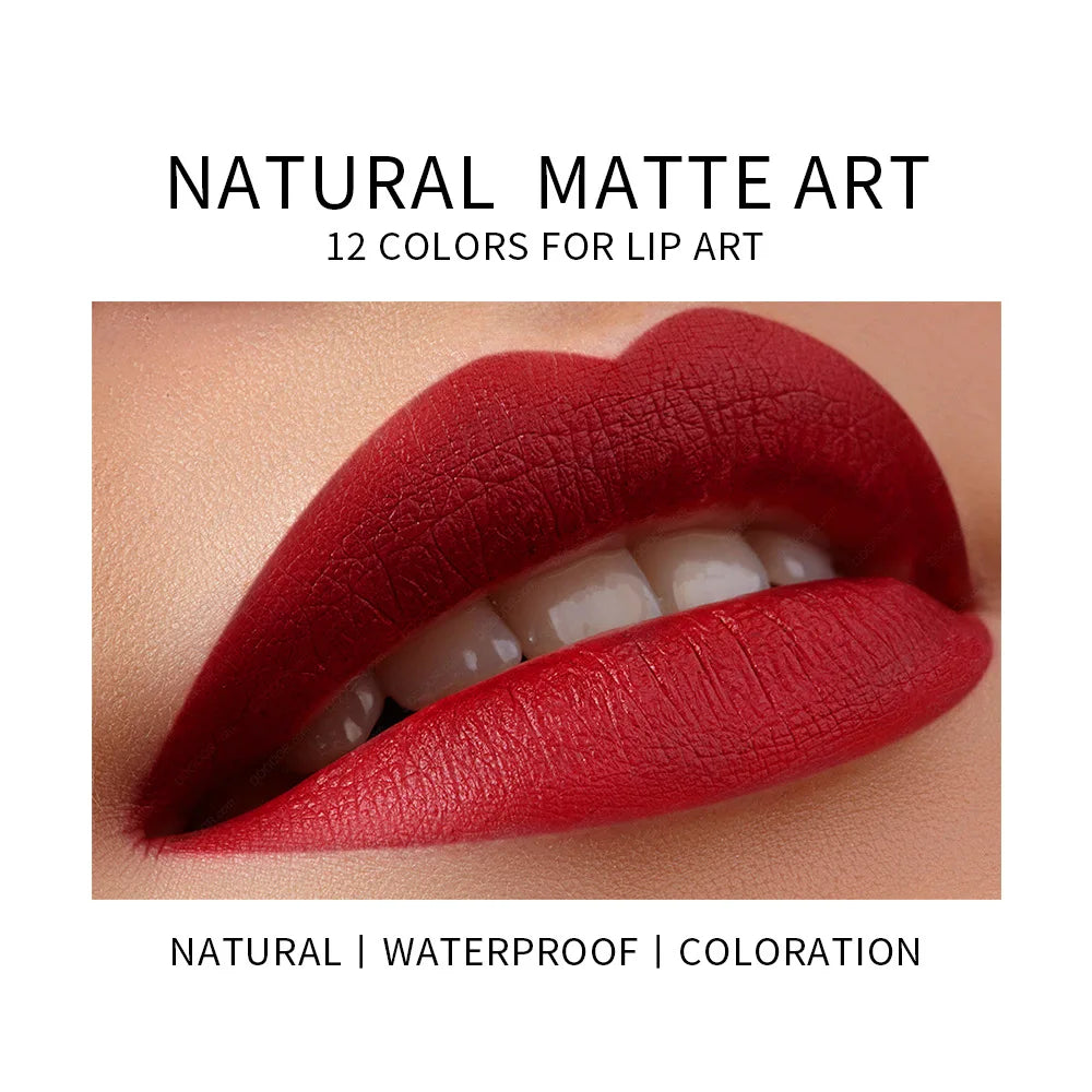 Matte Lipstick That Doesn'T Smudge, Provides Long-Lasting Color, Waterproof and Sweat-Proof, Versatile for Everyday Use, a Must-Have Zpaxo